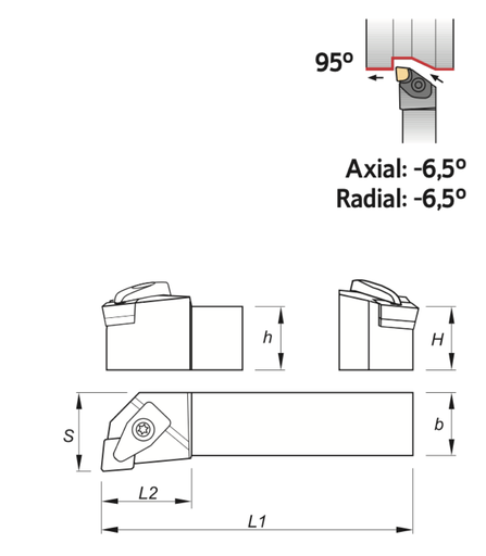 2122756IN .750" SHANK CNMG43* LH PALBIT